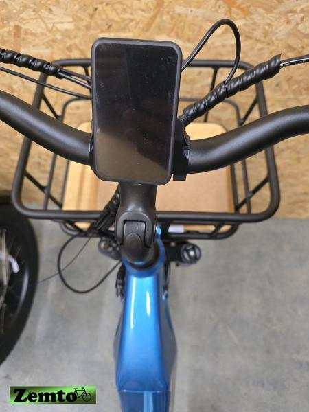 Elektro Dreirad Zemto-Revom Trike T2, Gas-Funktion, breite Reifen Neuheit Metallic blau